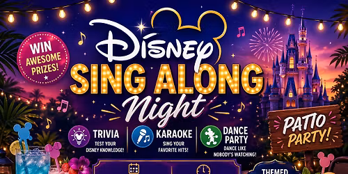 DISNEY MUSIC Trivia, Dance Party & Karaoke night at Pinz