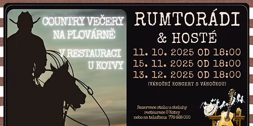 🎶 COUNTRY VEČERY NA PLOVÁRNĚ 🎶