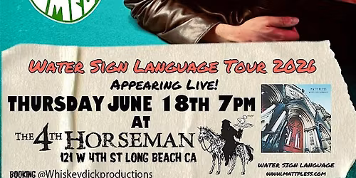 Matt Pless - Water Sign Language Tour w\/ FolkFace and The Limes