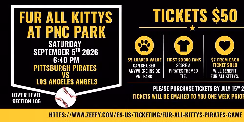 Fur All Kittys at PNC Park! 