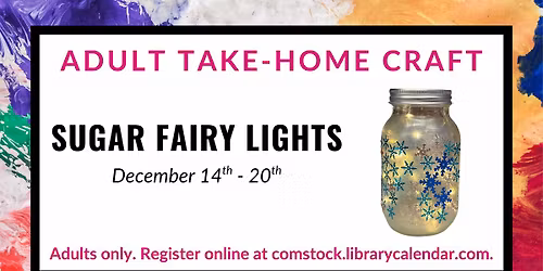 Adult Take-Home Craft: Sugar Fairy Lights