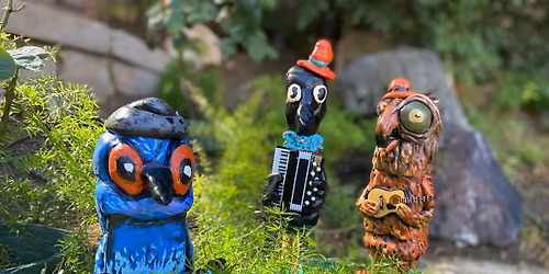 Hawk Crow & Blue Jay