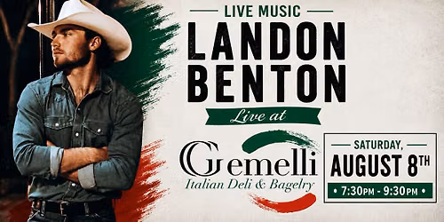 Landon Benton LIVE\ud83c\udfb6at Gemelli!