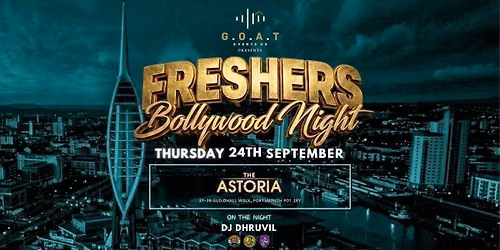 PORTSMOUTH'S BIGGEST BOLLYWOOD FRESHERS WELCOME PARTY - MASSIVE TAKEOVER | 24TH SEPTEMBER