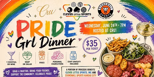 PRIDE Grl Dinner at Cru!