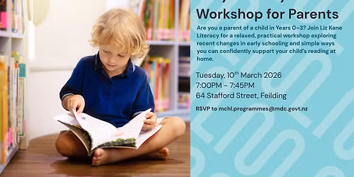 Early Literacy Workshop for Parents