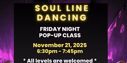 Soul Line Dancing: Friday Night Pop-Up Class