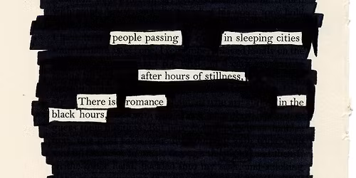 Blackout poetry workshop