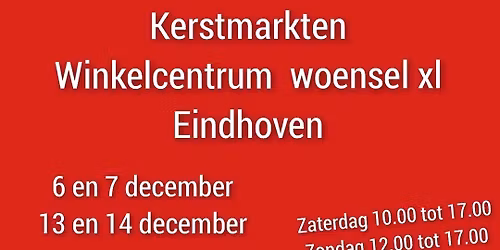 kerstmarkt winkelcentrum woensel xl eindhoven