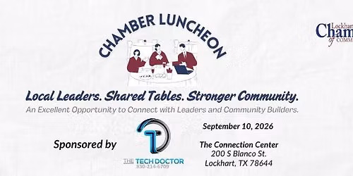 September Chamber Luncheon - Sponsored by The Tech Doctor