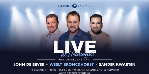 Live At Helmond | Wesly Bronkhorst, John de Bever en Sander Kwarten