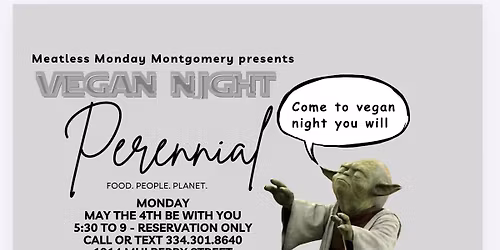 VEGAN NIGHT at Perennial!