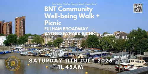 Wellbeing Walk- FULHAM BROADWAY &  BATTERSEA PARK PICNIC