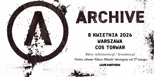 ARCHIVE \u2013 Official Event \u2013 8.04.2026 \u2013 COS Torwar, Warszawa