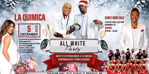 La Quimica "ALL WHITE " Holiday Party