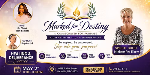 Marked for Destiny, Consecrated for Purpose Lunch Gathering