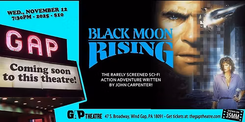 BLACK MOON RISING (1986) in 35mm