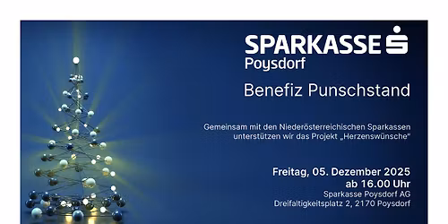 Benefiz Punschstand zu Gunsten Projekt "Herzensw\u00fcnsche"