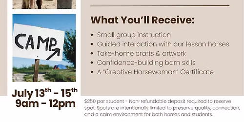 Creative Horse Camp — Union Road