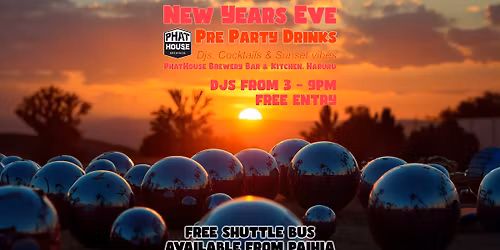 New Years Eve Pre Party - DJs, Cocktails & Sunset Vibes FREE ENTRY