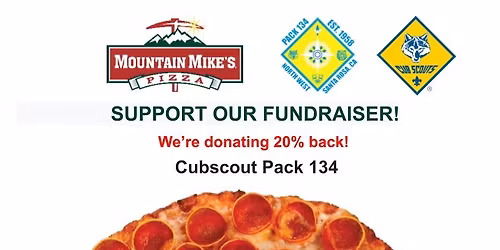 Dine and Donate Pizza for Pack 134