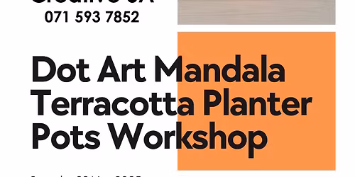 Dot Art Mandala Terracotta Planter Pot Workshop