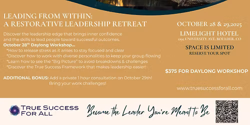 Leading from Within (Boulder)