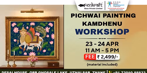 Penkraft Pichwai Painting Kamdhenu Workshop