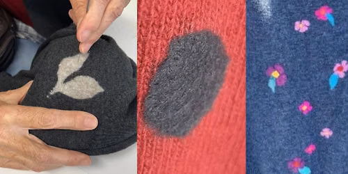 Mending Workshop: Fixing merino & wool with needle felting & other visible mending