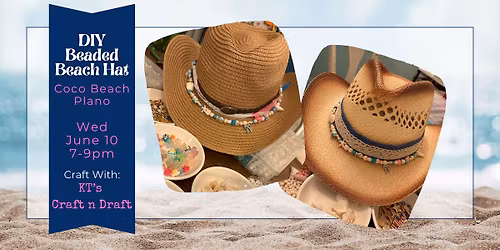DIY Beaded Beach Hat