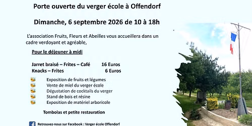 \ud83d\udce3 \ud83c\udf33 Porte ouverte du Verger \u00c9cole d'Offendorf \ud83c\udf33