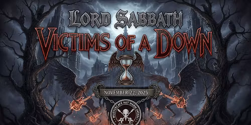 HWO Live Tribute avond: LORD SABBATH + VICTIMS OF A DOWN