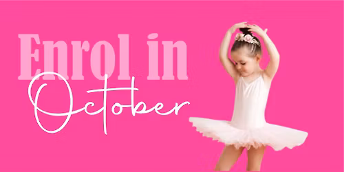 Enrol in October - get 50% off your monthly tuition!