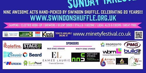 Minety Music Festival \/ Swindon Shuffle Sunday Takeover @ The Minety Stage (Celebrating 20 years)