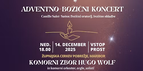 ADVENTNO-BO\u017dI\u010cNI KONCERT (Camille Saint-Sa\u00ebns: Bo\u017ei\u010dni oratorij)