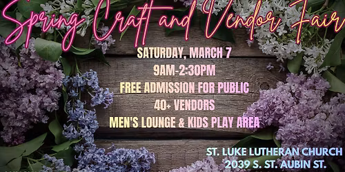 Spring Craft & Vendor Fair 2026