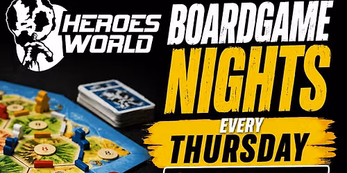 Free Weekly Boardgame Night at Heroes World