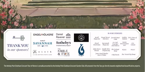 Ardsley Park Chatham Crescent Tour of Homes