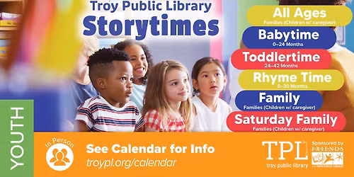 Troy Public Library Storytimes