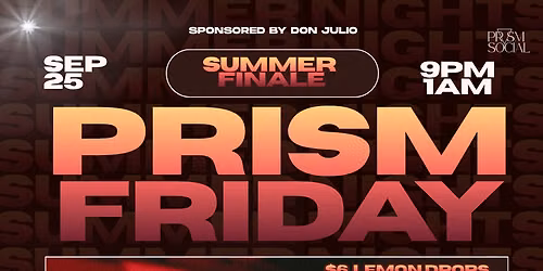 PRISM FRIDAY\ud83e\udea9: Summer Finale