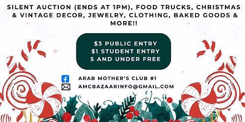 Arab Mothers' Club #1's 54th Annual Holiday Bazaar