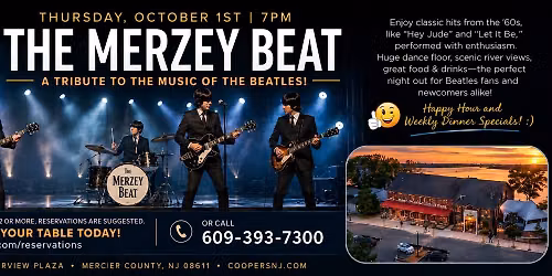 The Merzey Beat! a Tribute to the Music of The Beatles! at Cooper's Riverview