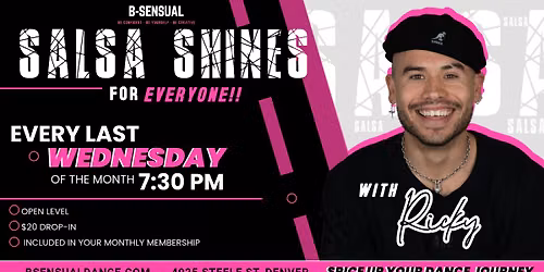 SALSA SHINES WORKSHOP - ONCE A MONTH