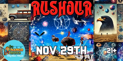RUSHOUR - THE ULTIMATE RUSH TRIBUTE at Mango Rita's Rhythm House 