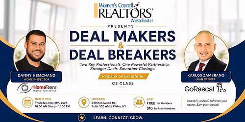 DEAL MAKERS & DEAL BREAKERS CE CLASS