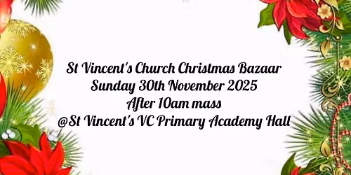 St Vincent's Church Christmas Bazaar