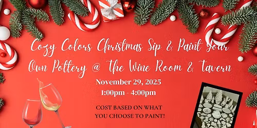 Cozy Colors Christmas Sip & Paint @ The Wine Room & Tavern