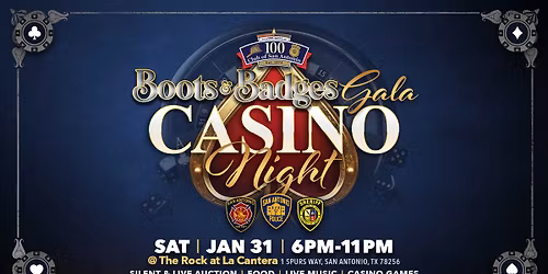 11th Annual Boots and Badges Gala Casino Night
