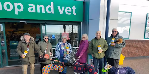 Raising awareness of greyhounds as pets at Pets at Home, Horwich