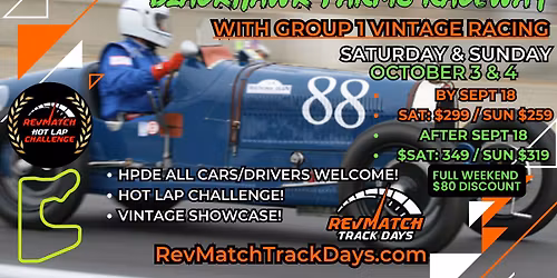 Blackhawk Farms Raceway w\/ Group 1&2 Vintage Racing & RevMatch